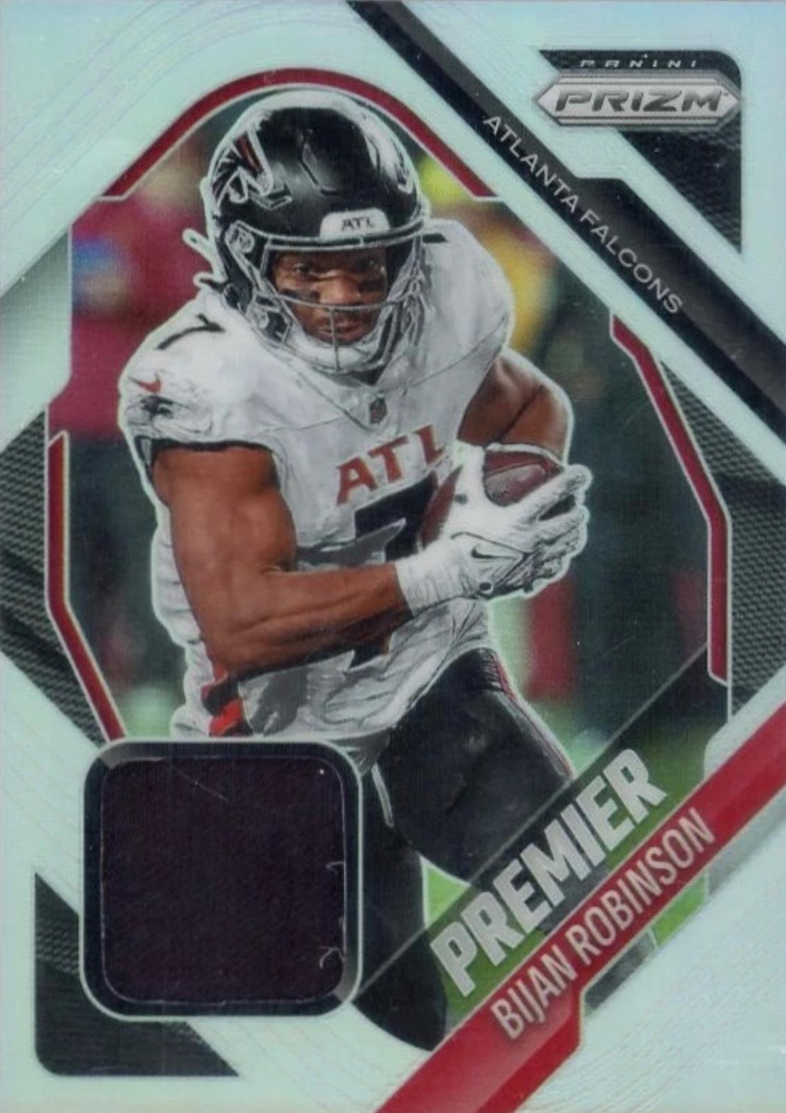 2025 Panini Prizm Premier Jersey Bijan Robinson #PJY-BIR card