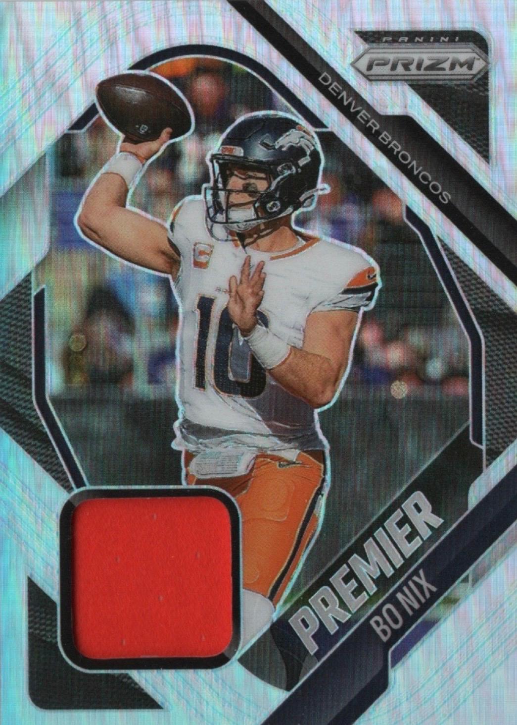 2025 Panini Prizm Premier Jersey Bo Nix #PJY-BNX card