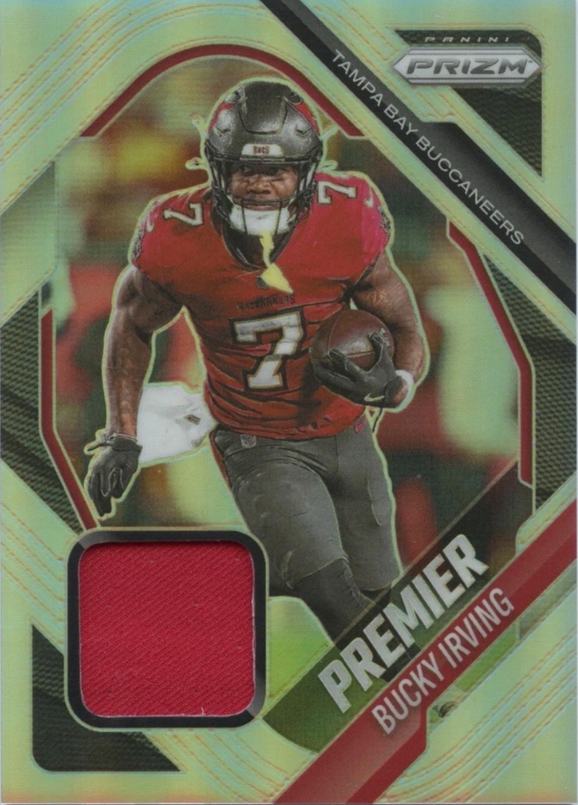 2025 Panini Prizm Premier Jersey Bucky Irving #PJY-BIG card