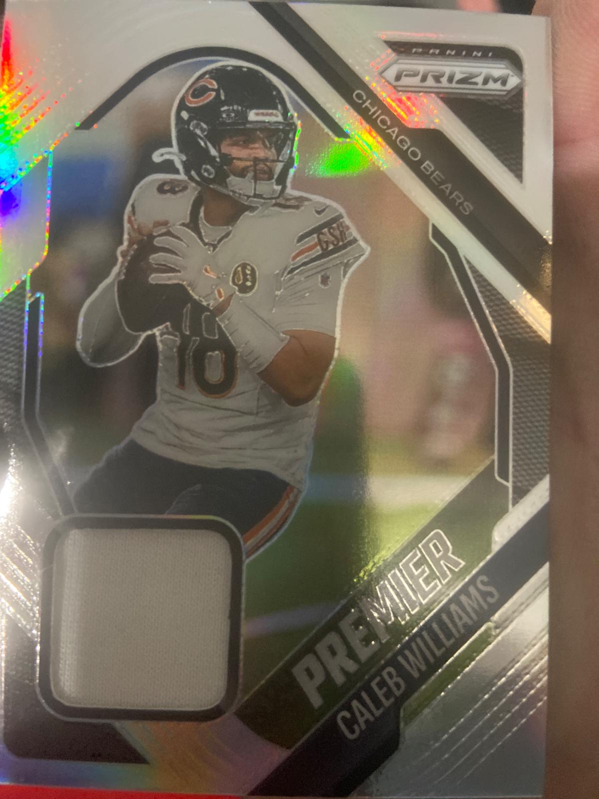 2025 Panini Prizm Premier Jersey Caleb Williams #PJY-CWS card