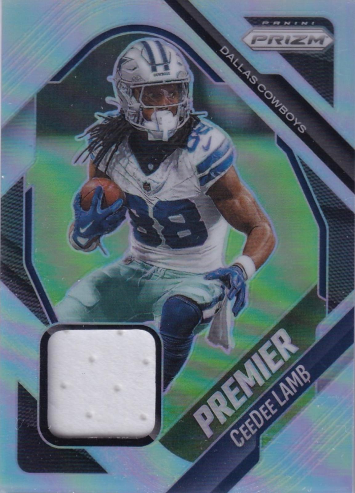 2025 Panini Prizm Premier Jersey CeeDee Lamb #PJY-CLB card