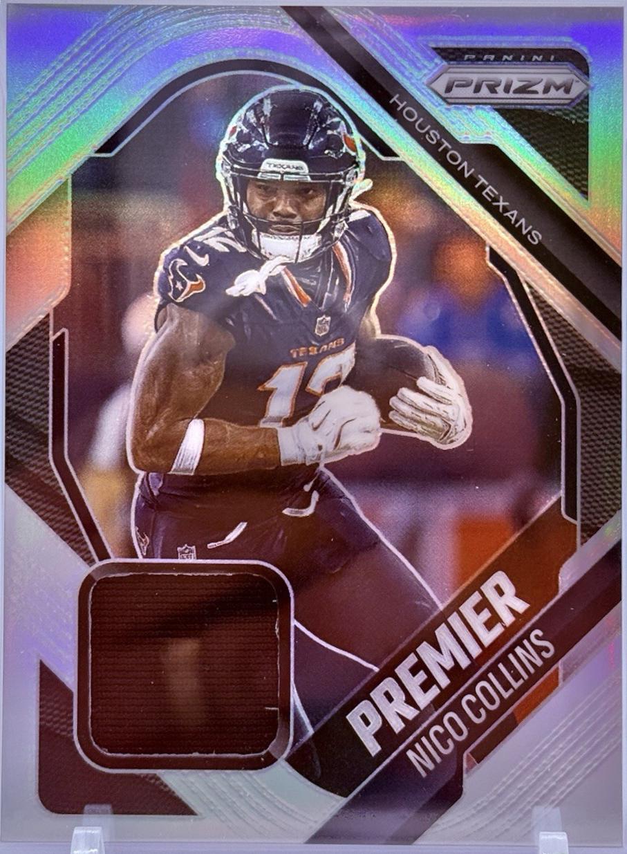 2025 Panini Prizm Premier Jersey Nico Collins #PJY-NCS card