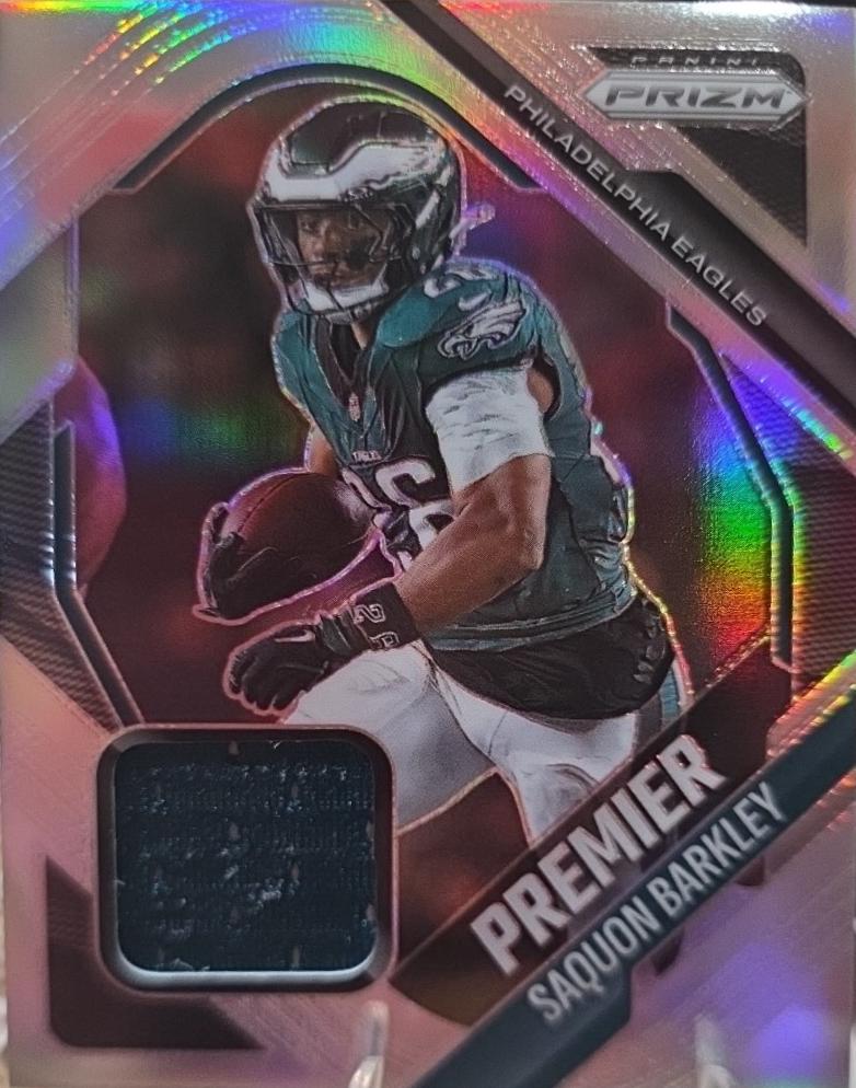 2025 Panini Prizm Premier Jersey Saquon Barkley #PJY-SBY card