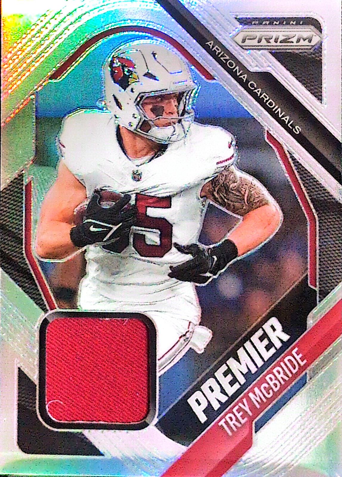 2025 Panini Prizm Premier Jersey Trey McBride #PJY-TME card