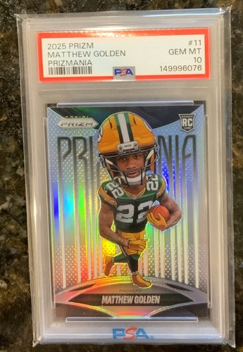 2025 Panini Prizm Prizmania Matthew Golden #11 card