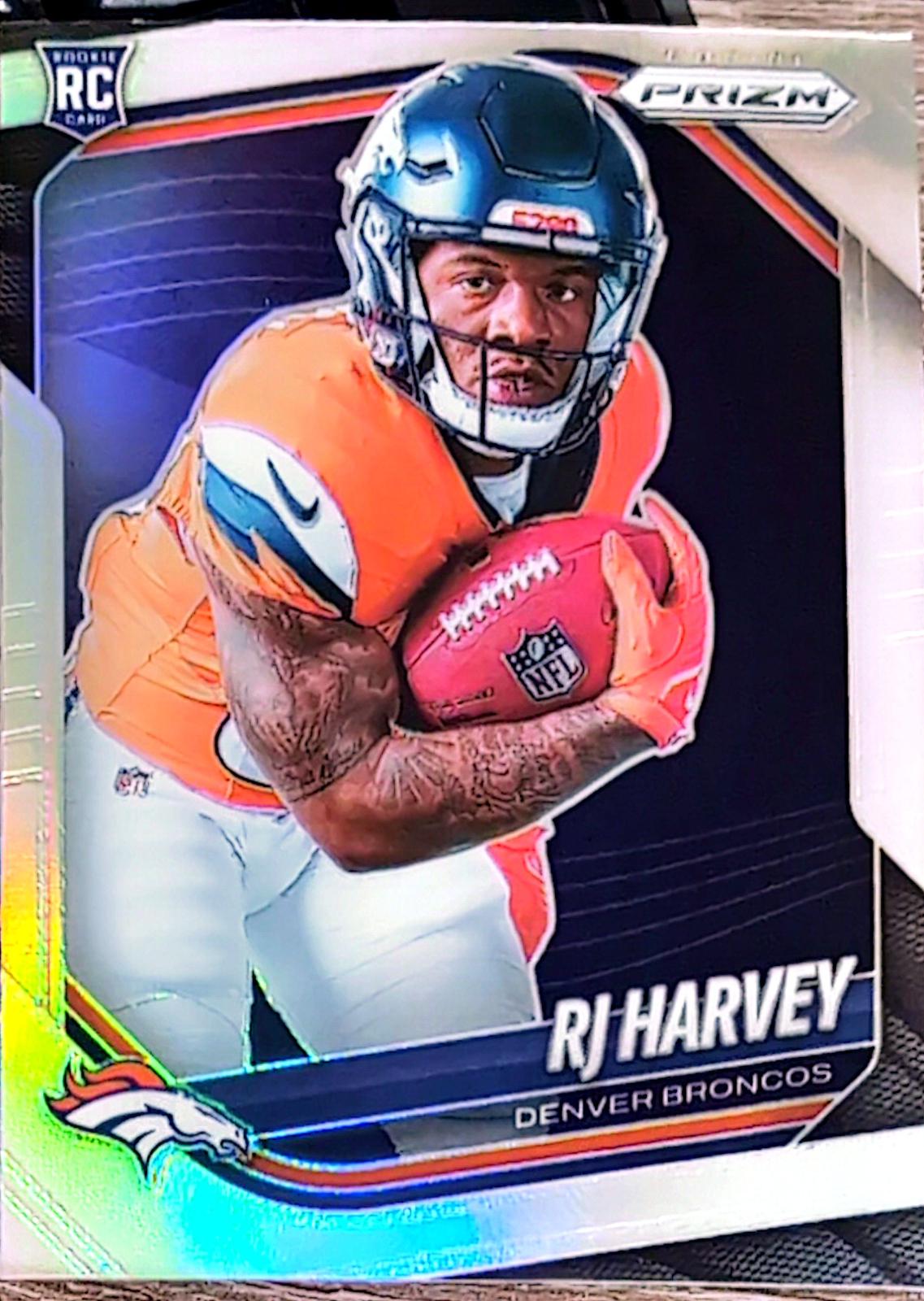 2025 Panini Prizm RJ Harvey [Rookie Variation Silver] #410 card