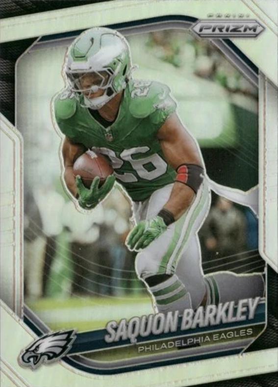 2025 Panini Prizm Saquon Barkley [Silver] #298 card