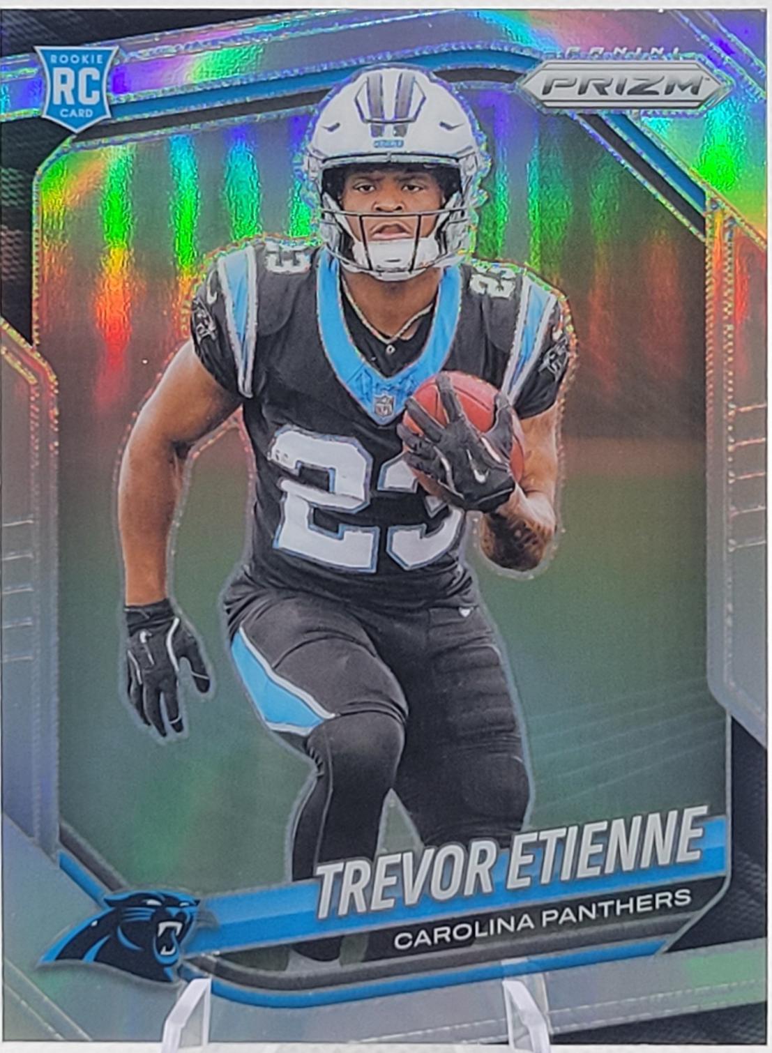 2025 Panini Prizm Trevor Etienne [Autograph Silver] #345 card