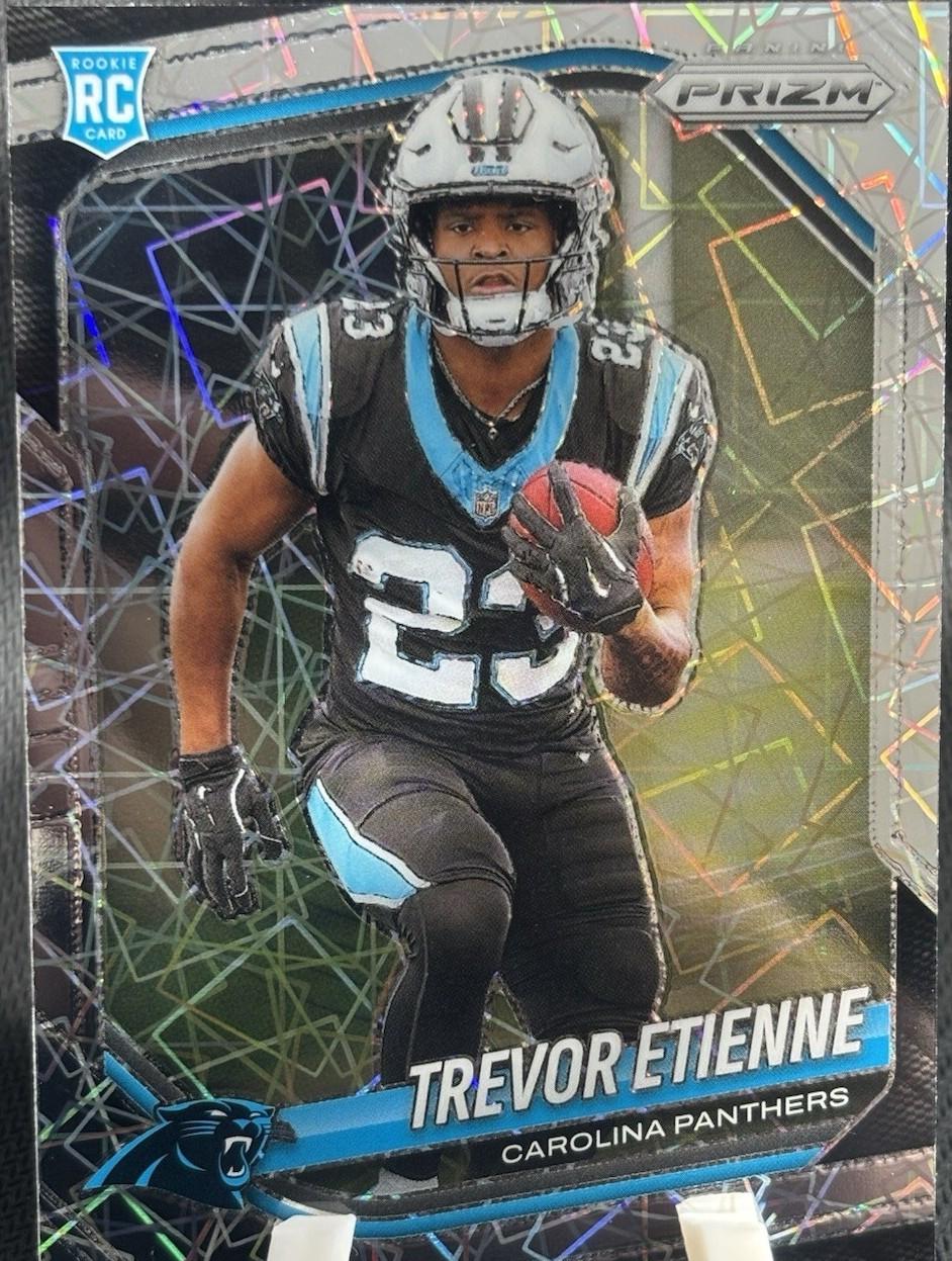 2025 Panini Prizm Trevor Etienne [Lazer] #345 card