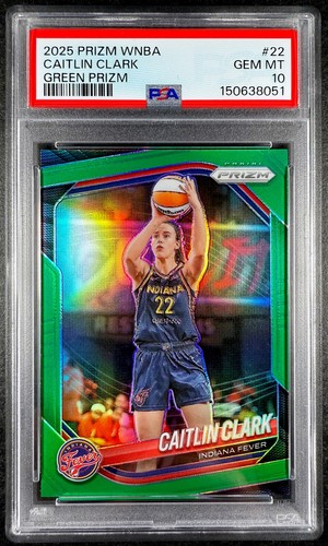 2025 Panini Prizm WNBA Caitlin Clark [Green] #22 card