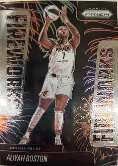 2025 Panini Prizm WNBA Fireworks Aliyah Boston #3 card