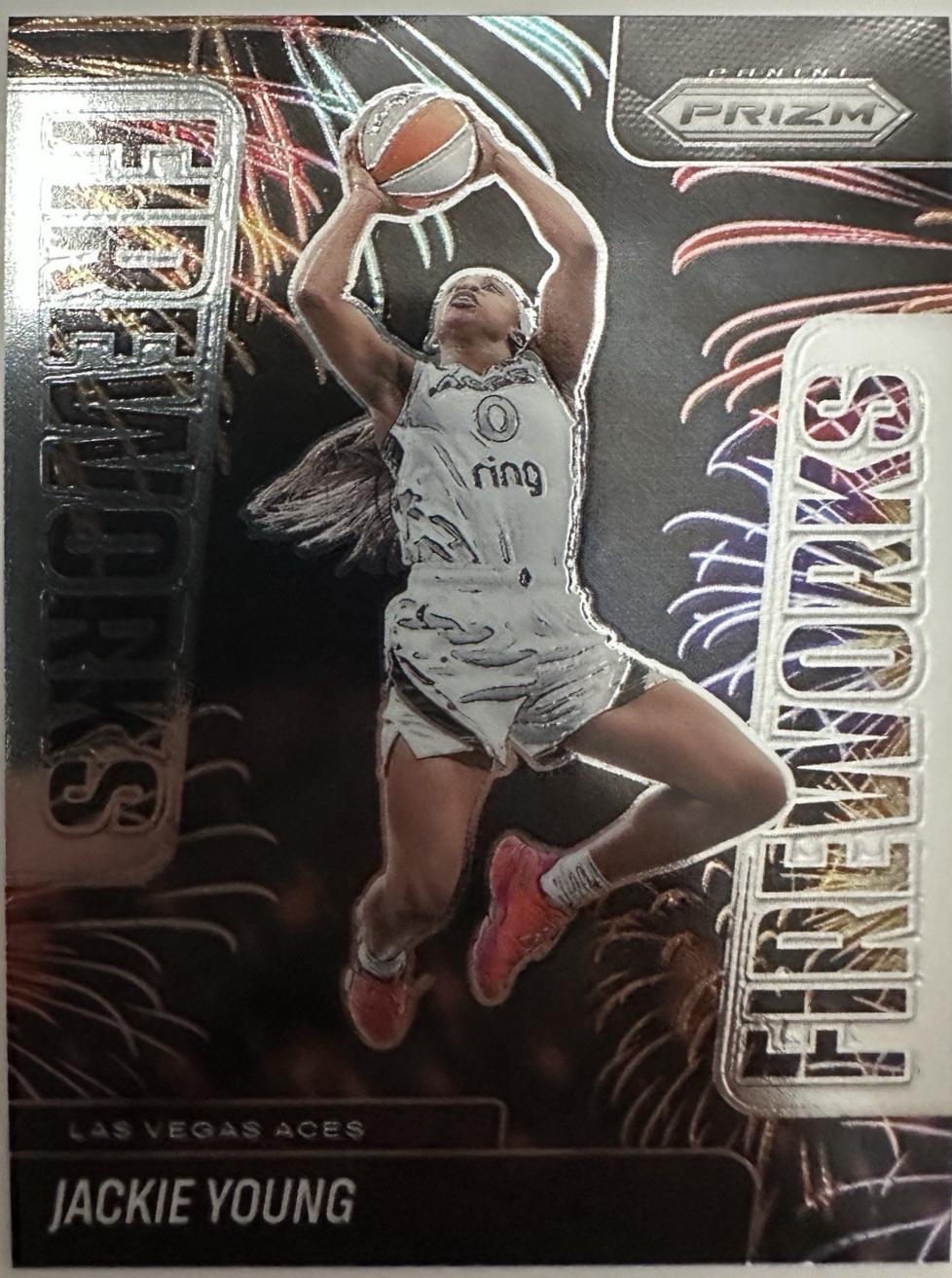 2025 Panini Prizm WNBA Fireworks Jackie Young #4 card