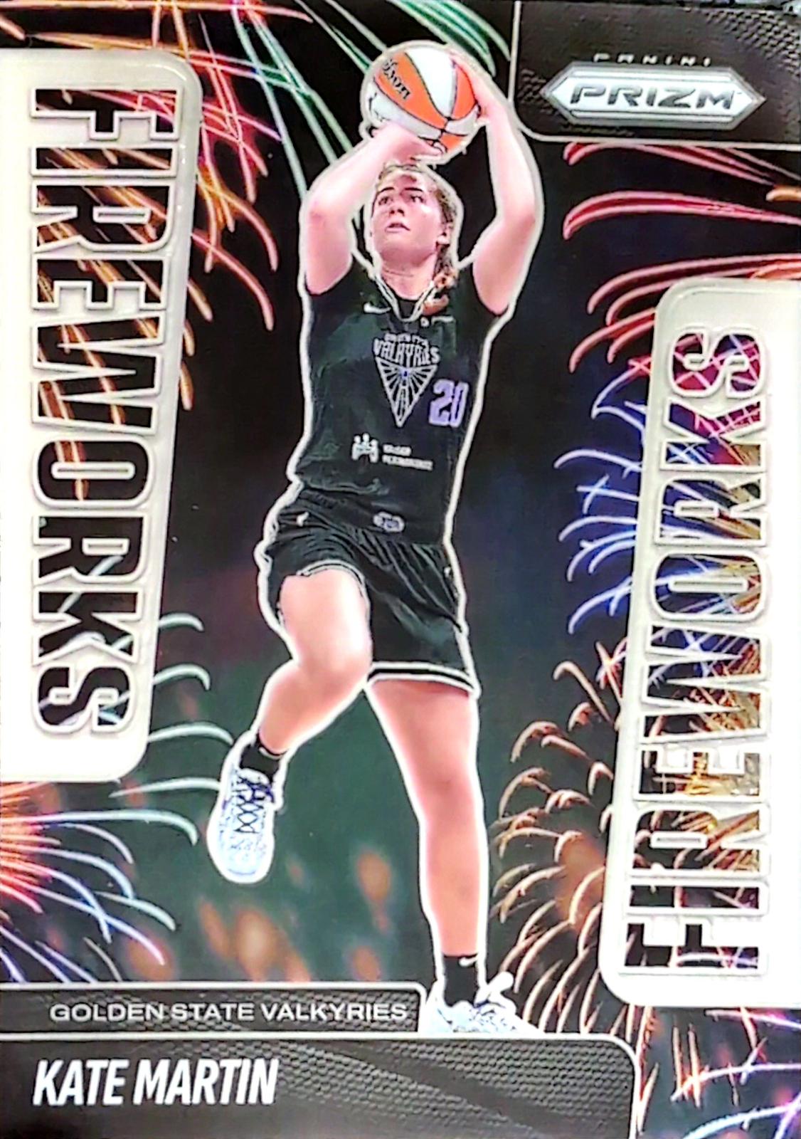 2025 Panini Prizm WNBA Fireworks Kate Martin #10 card