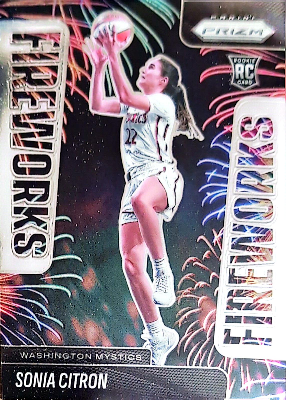 2025 Panini Prizm WNBA Fireworks Sonia Citron #15 card