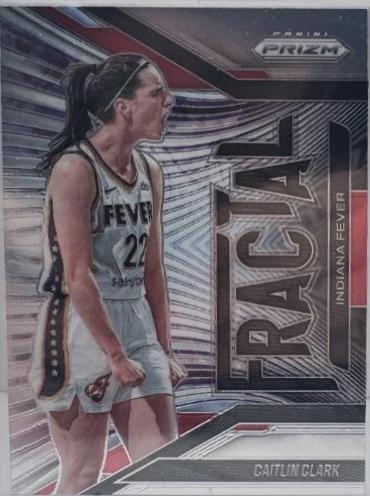2025 Panini Prizm WNBA Fractal Caitlin Clark #4 card
