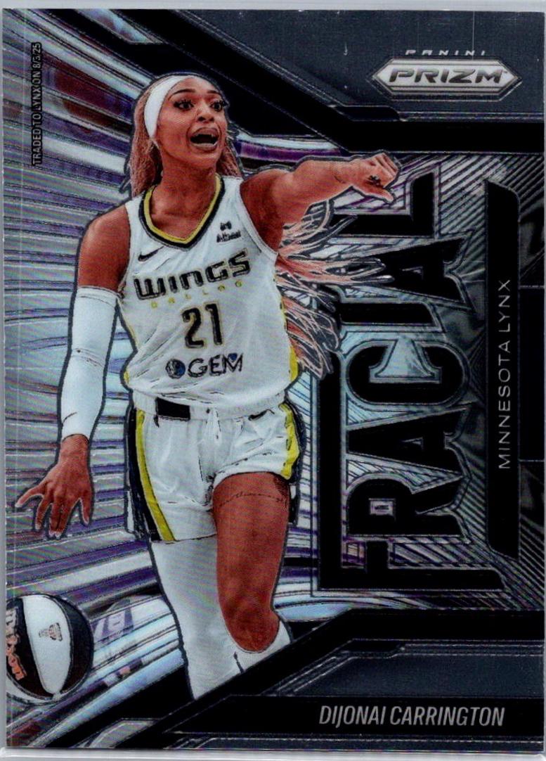 2025 Panini Prizm WNBA Fractal Dijonai Carrington #1 card