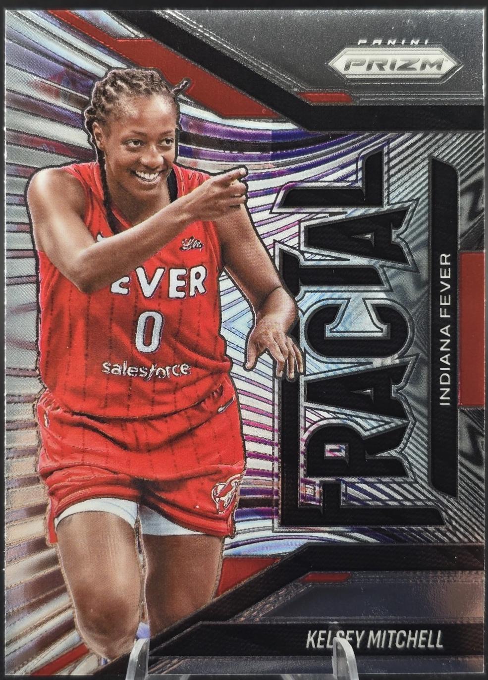 2025 Panini Prizm WNBA Fractal Kelsey Mitchell #3 card