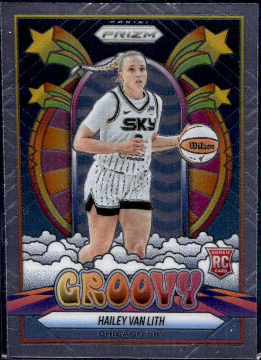 2025 Panini Prizm WNBA Groovy Hailey Van Lith #14 card