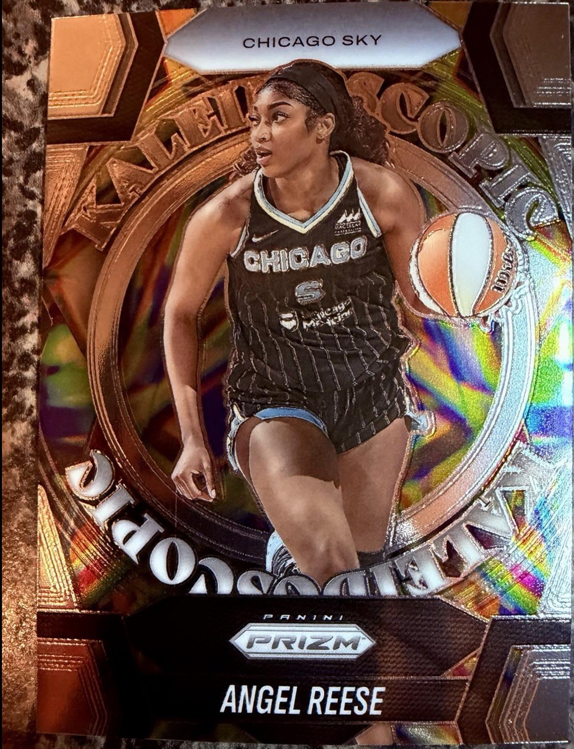 2025 Panini Prizm WNBA Kaleidoscopic Angel Reese #9 card
