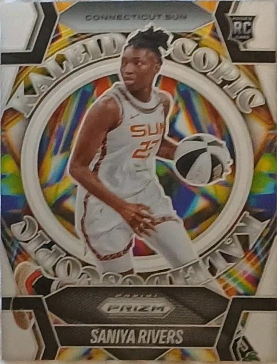 2025 Panini Prizm WNBA Kaleidoscopic Saniya Rivers #8 card