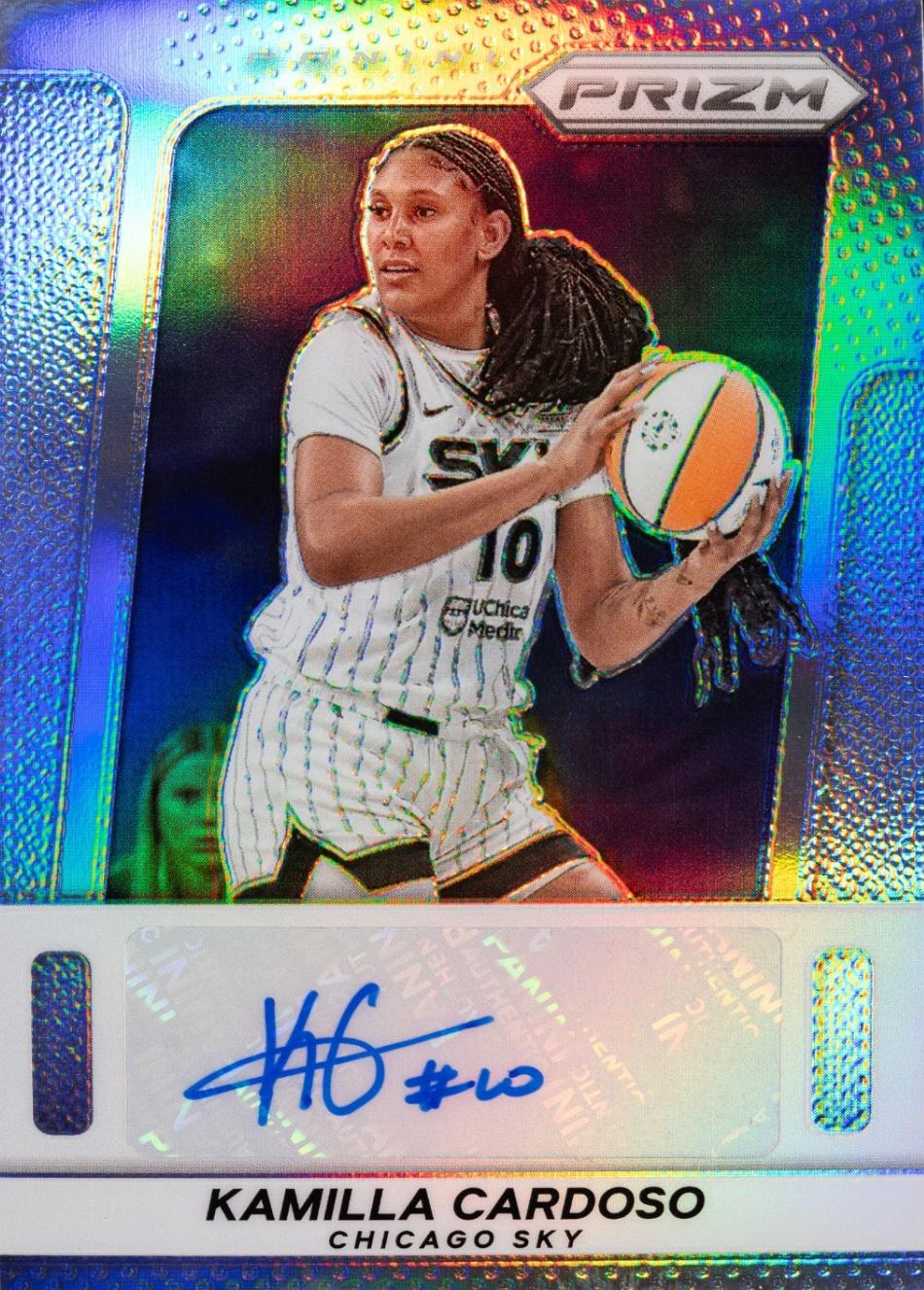 2025 Panini Prizm WNBA Throwback Signature Kamilla Cardoso #2 card