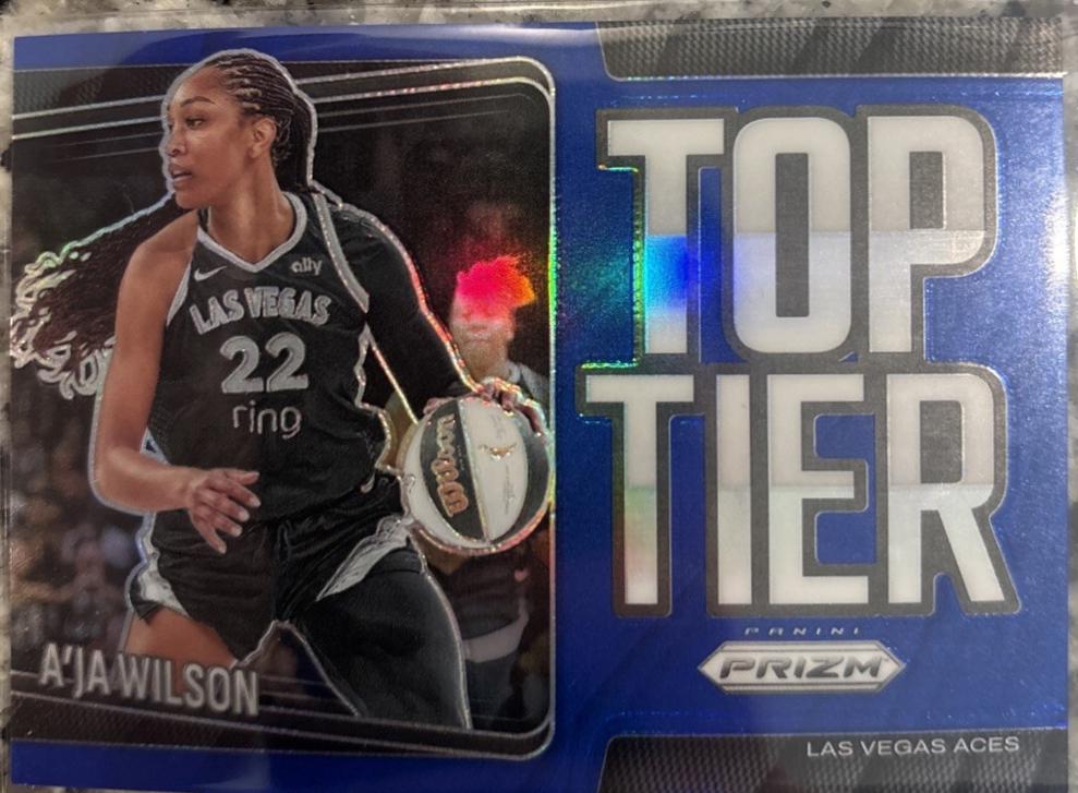 2025 Panini Prizm WNBA Top Tier A'ja Wilson [Blue] #2 card