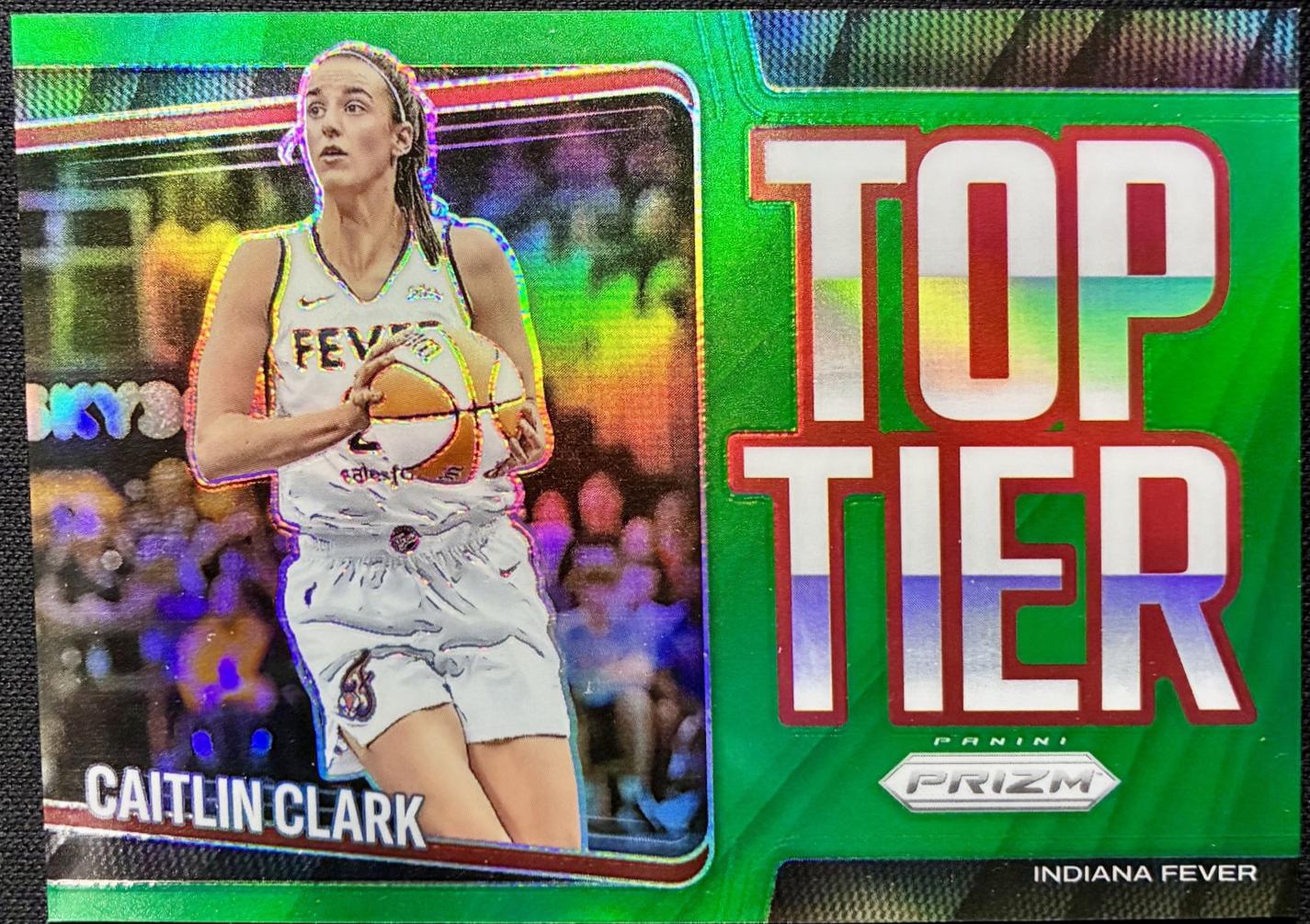 2025 Panini Prizm WNBA Top Tier Caitlin Clark [Green] #8 card