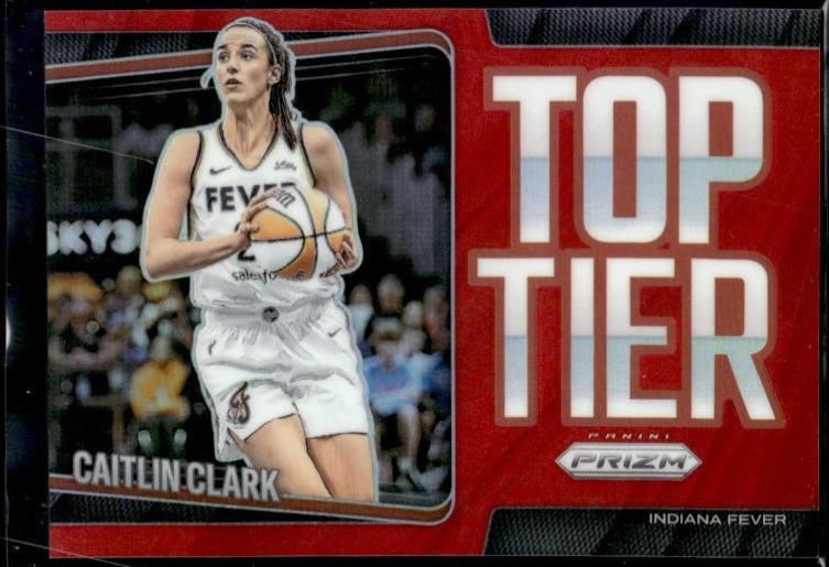 2025 Panini Prizm WNBA Top Tier Caitlin Clark [Red] #8 card