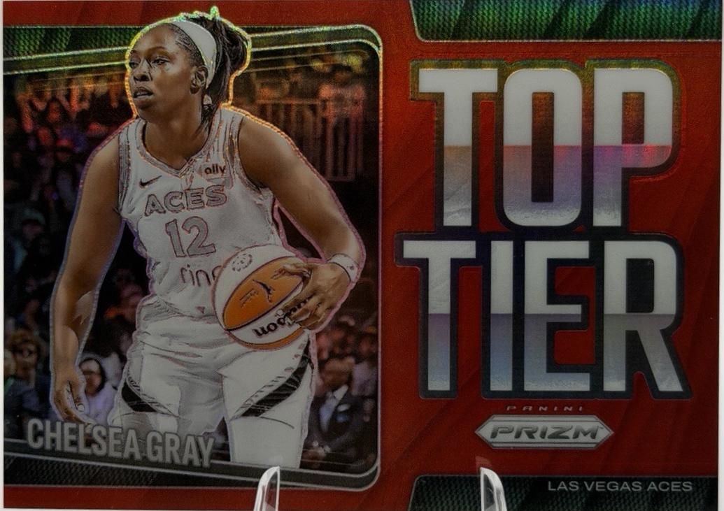 2025 Panini Prizm WNBA Top Tier Chelsea Gray [Red] #9 card