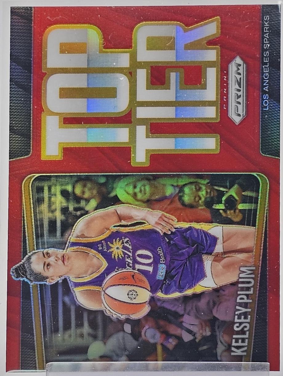 2025 Panini Prizm WNBA Top Tier Kelsey Plum [Red] #15 card
