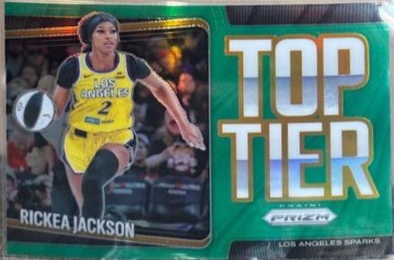 2025 Panini Prizm WNBA Top Tier Rickea Jackson [Green] #11 card