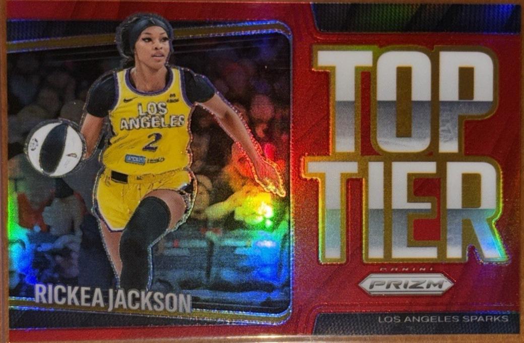 2025 Panini Prizm WNBA Top Tier Rickea Jackson [Red] #11 card
