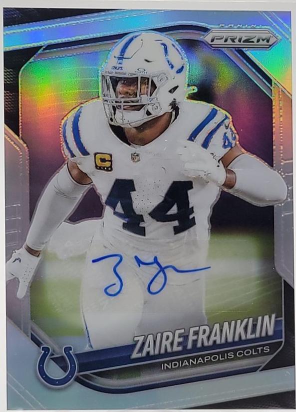 2025 Panini Prizm Zaire Franklin [Silver Autograph] #91 card