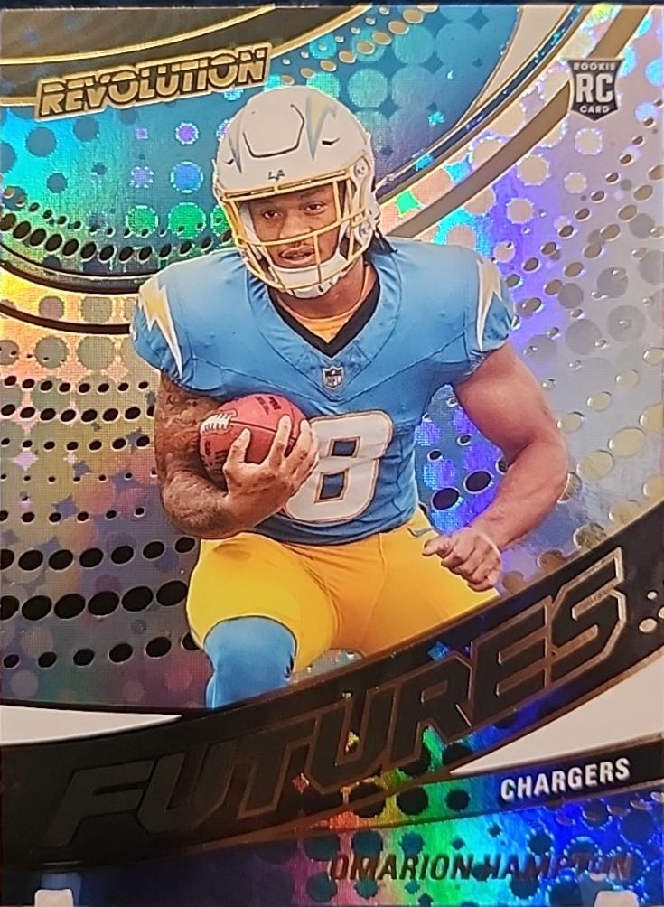 2025 Panini Revolution Futures Omarion Hampton #24 card