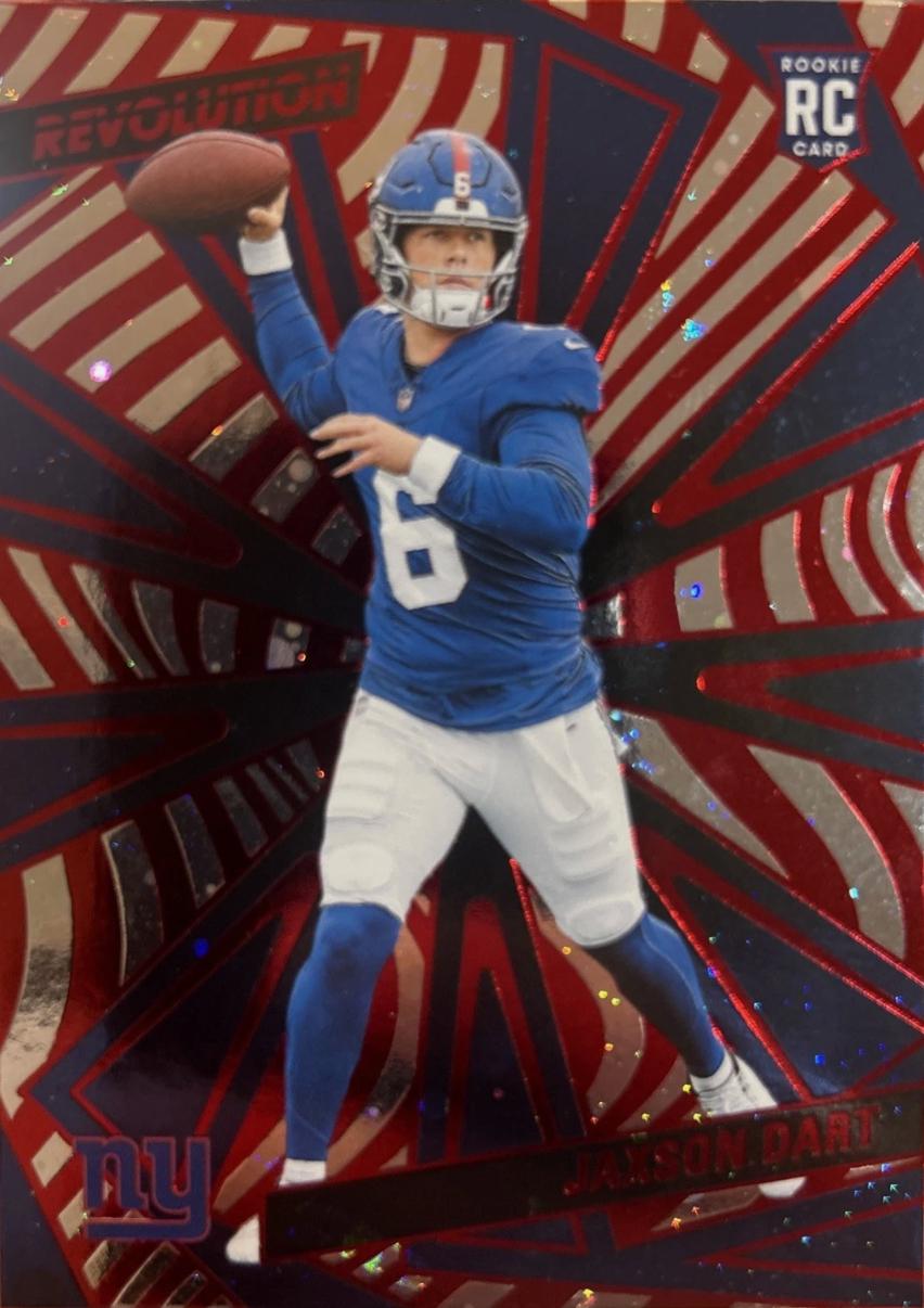 2025 Panini Revolution Jaxson Dart [Red Cosmo] #219 card