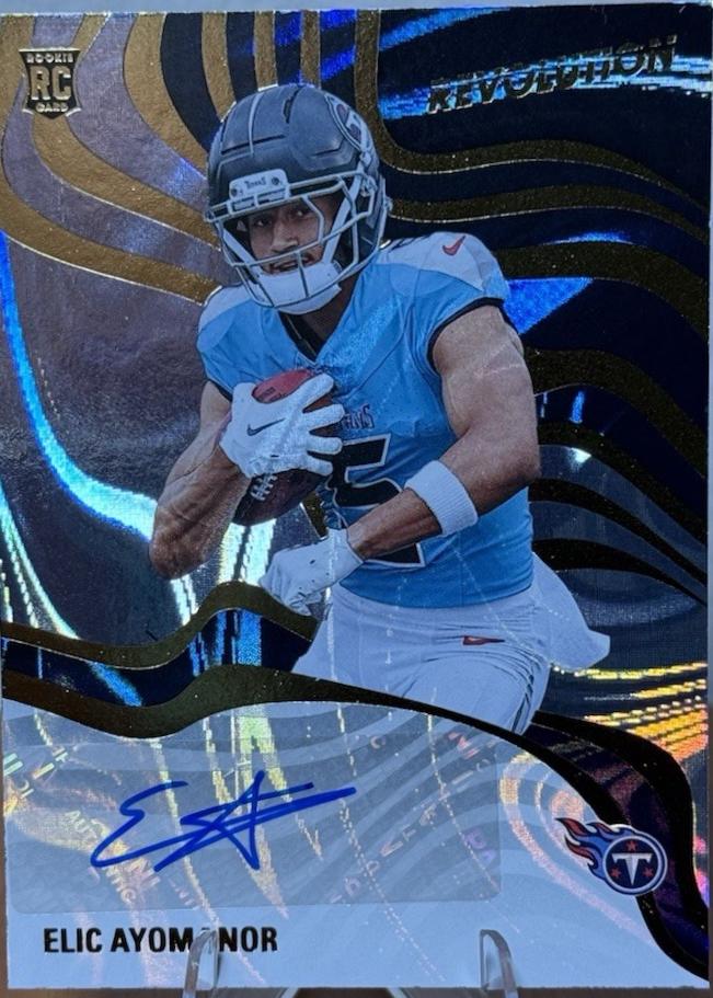 2025 Panini Revolution Rookie Autograph Elic Ayomanor #20 card