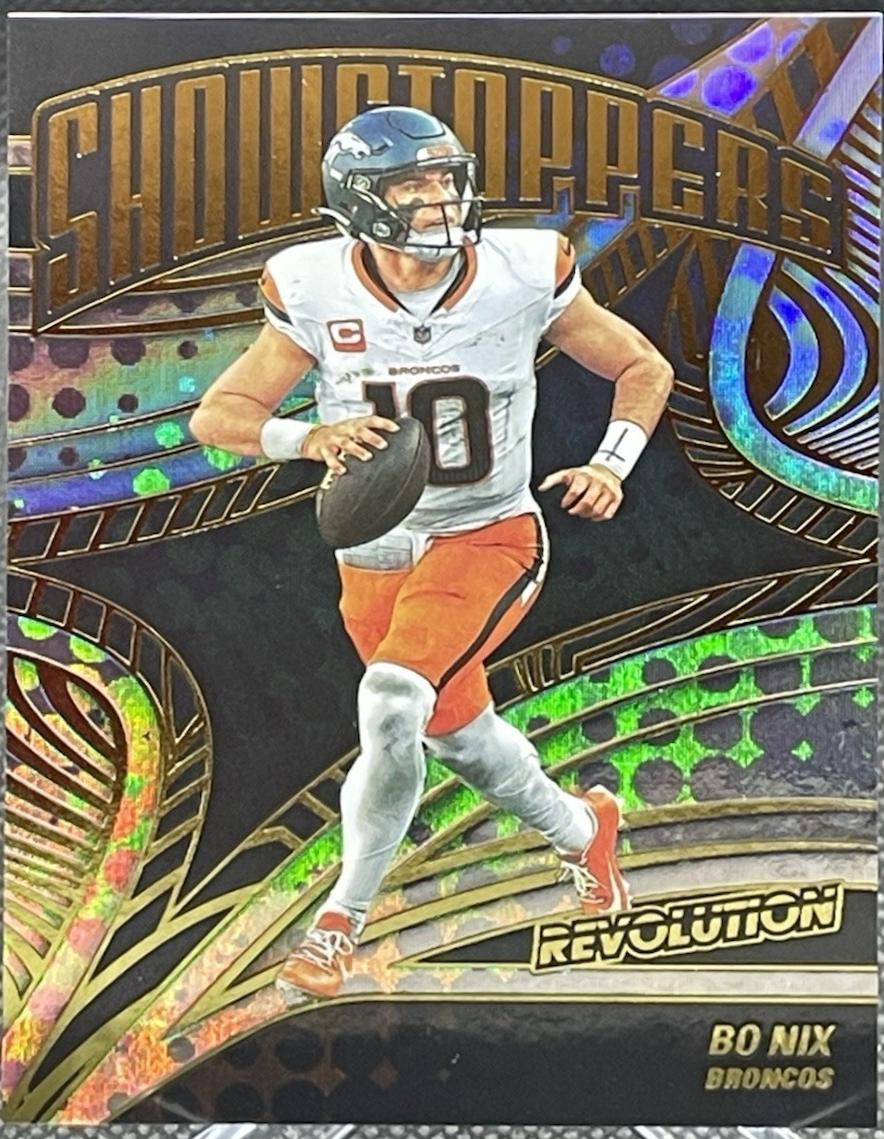 2025 Panini Revolution Showstoppers Bo Nix #9 card