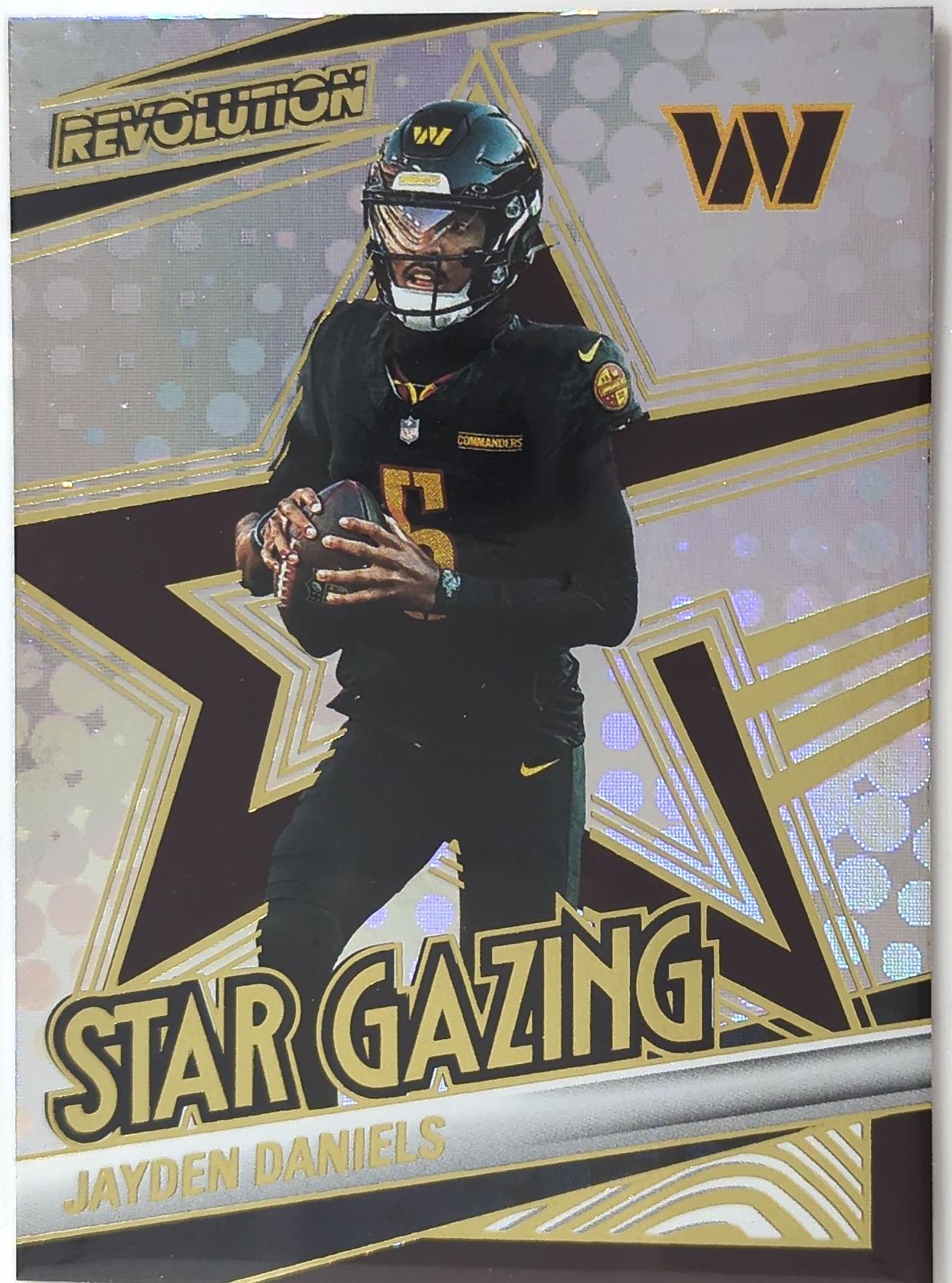 2025 Panini Revolution Star Gazing Jayden Daniels #23 card