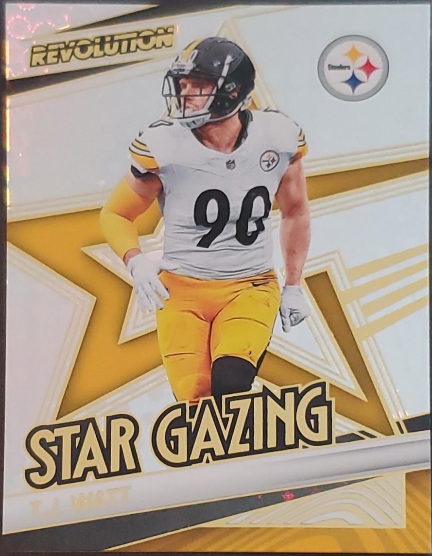 2025 Panini Revolution Star Gazing T.J. Watt #5 card