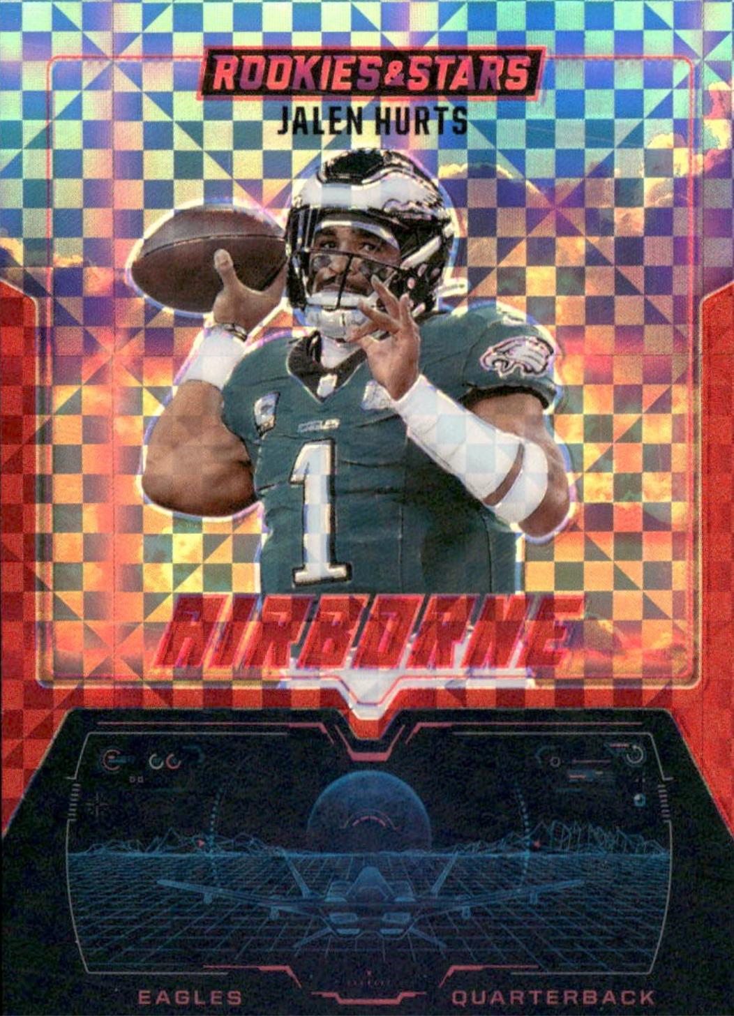 2025 Panini Rookies & Stars Airborne Jalen Hurts [Red Plaid] #3 card
