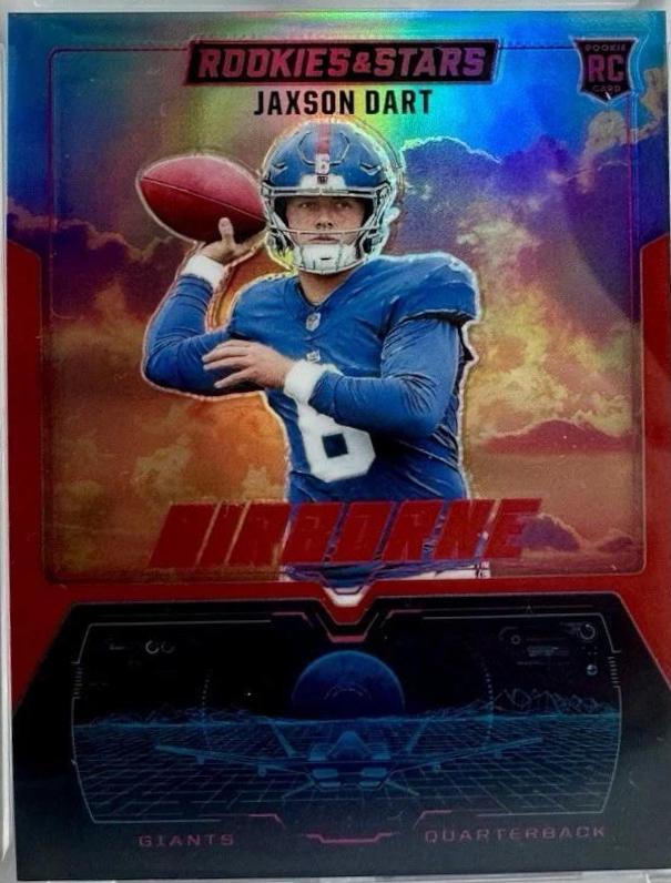 2025 Panini Rookies & Stars Airborne Jaxson Dart [Red] #30 card