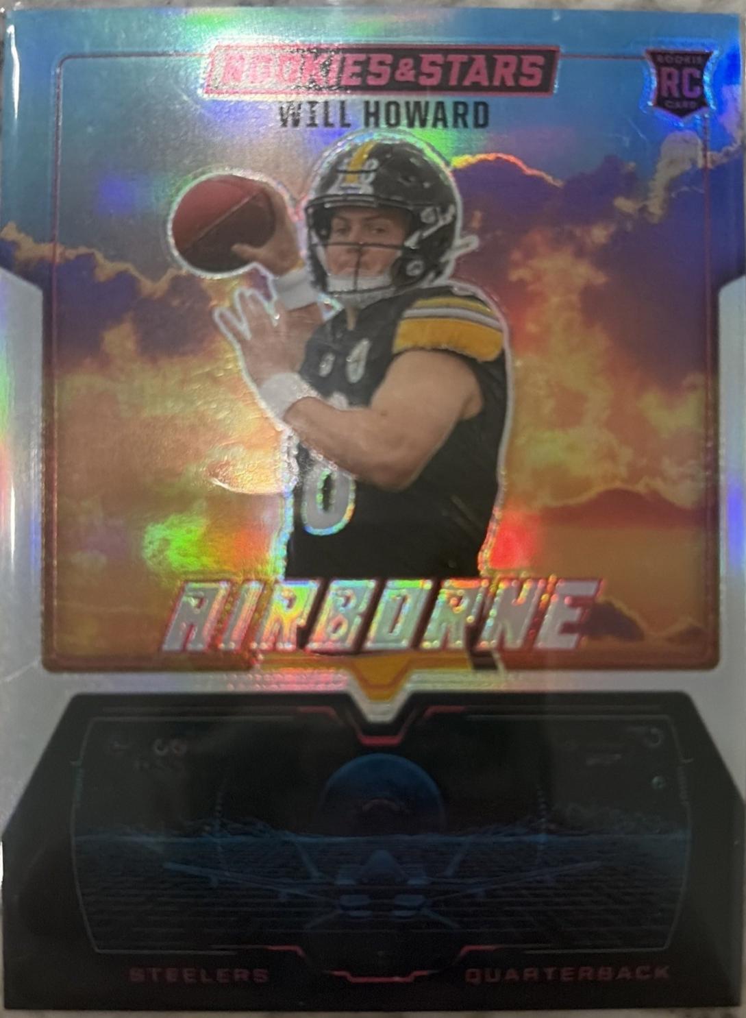 2025 Panini Rookies & Stars Airborne Will Howard #22 card