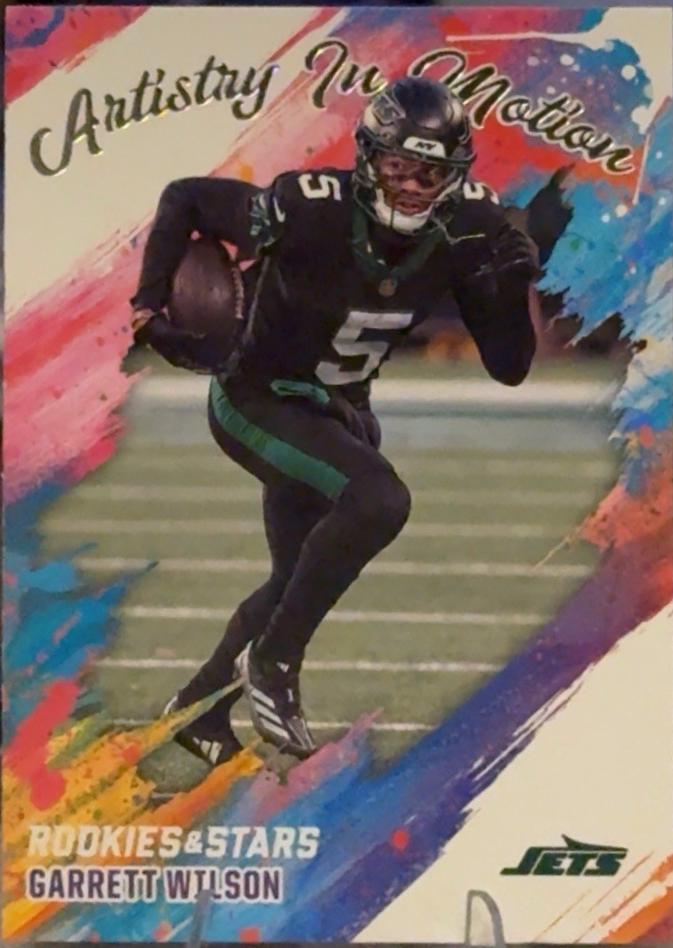 2025 Panini Rookies & Stars Artistry in Motion Garrett Wilson #17 card