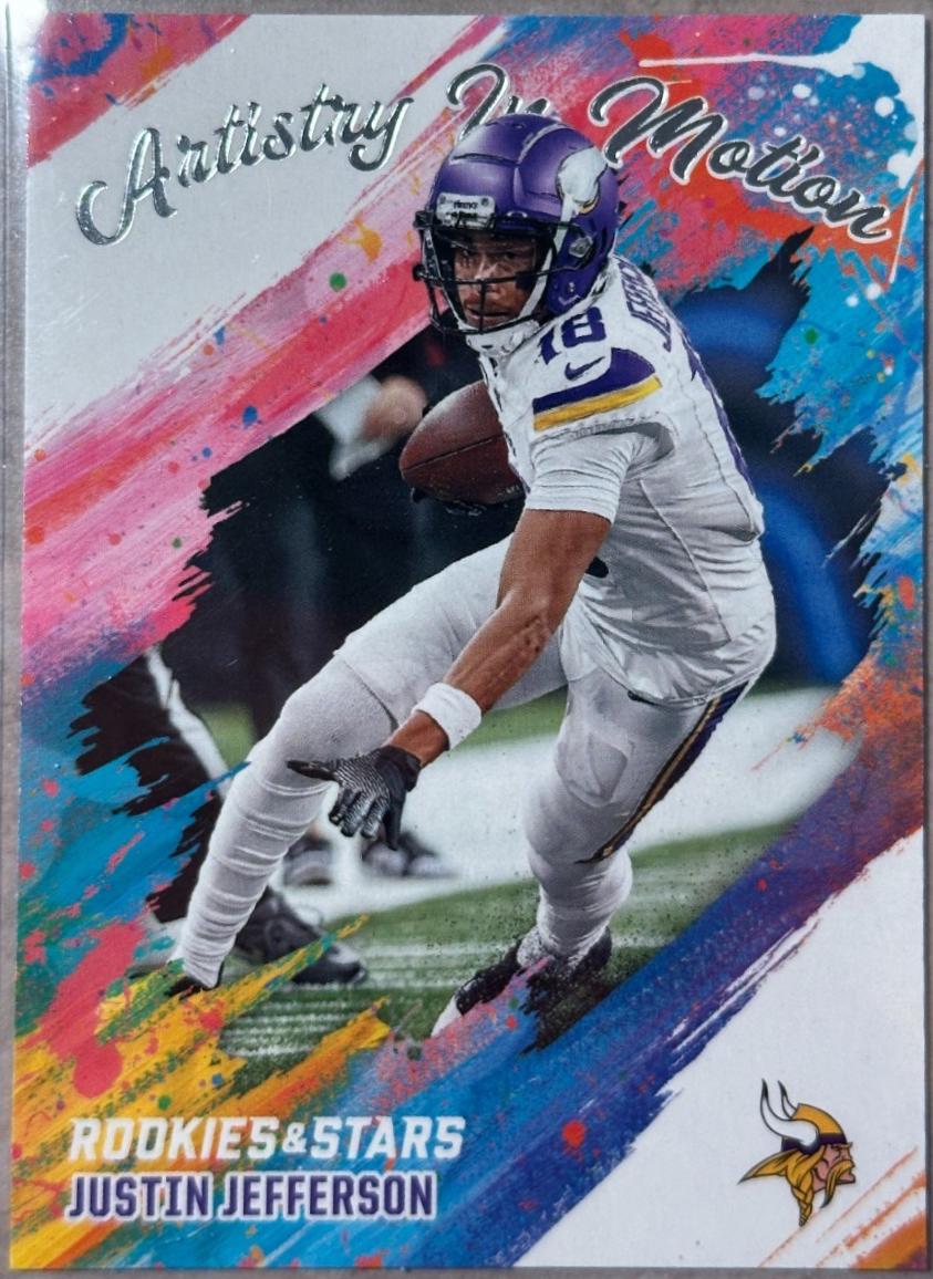 2025 Panini Rookies & Stars Artistry in Motion Justin Jefferson #13 card