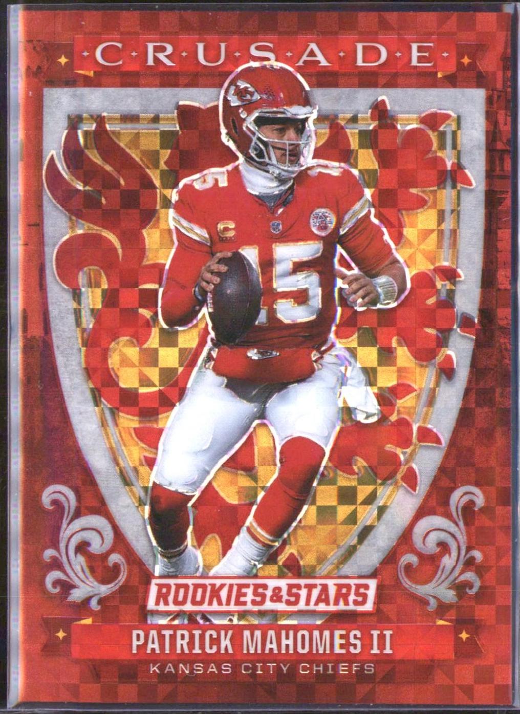 2025 Panini Rookies & Stars Crusade Patrick Mahomes II [Red Plaid] #1 card