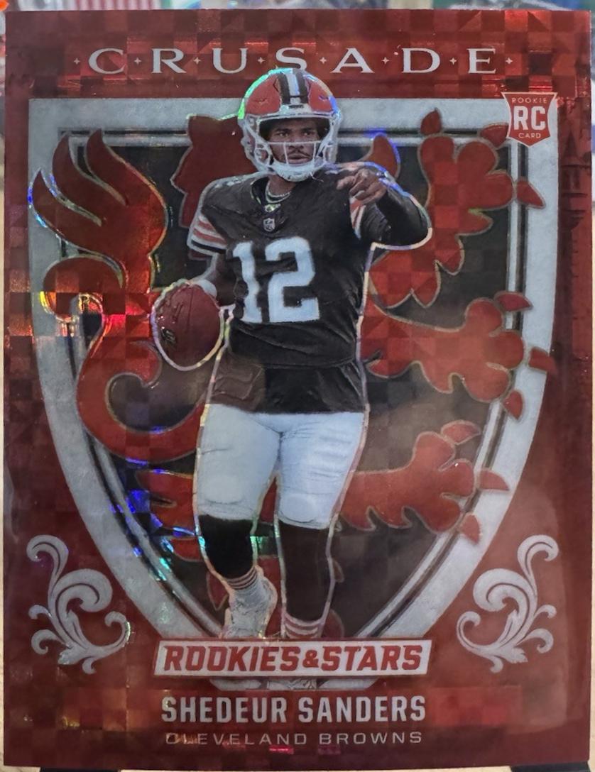 2025 Panini Rookies & Stars Crusade Shedeur Sanders [Red Plaid] #2 card