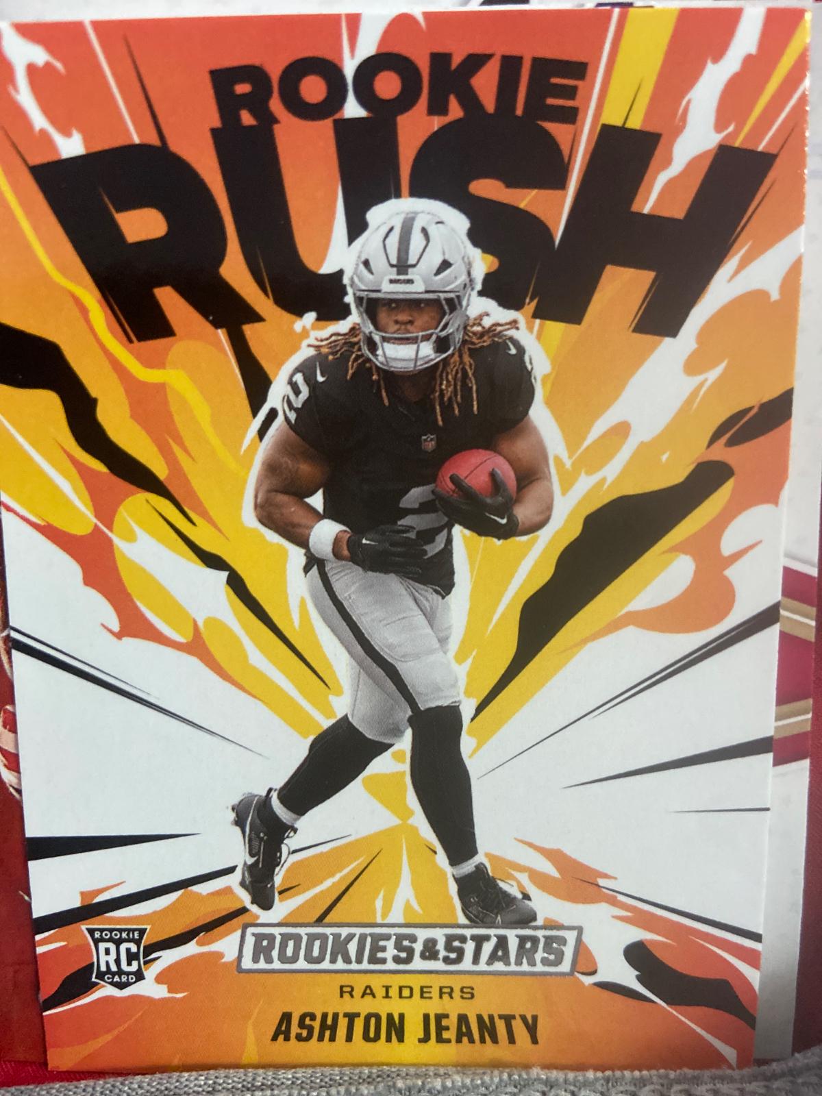 2025 Panini Rookies & Stars Rookie Rush Ashton Jeanty #1 card