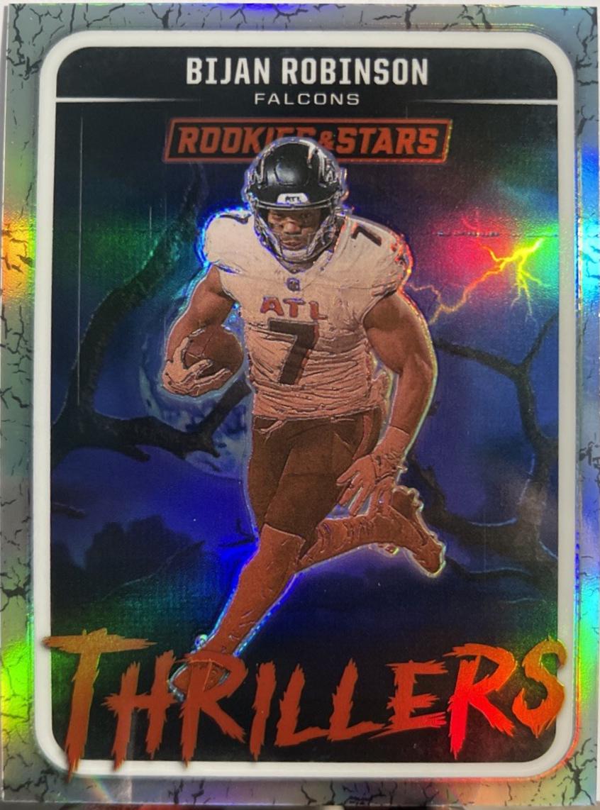 2025 Panini Rookies & Stars Thrillers Bijan Robinson #10 card