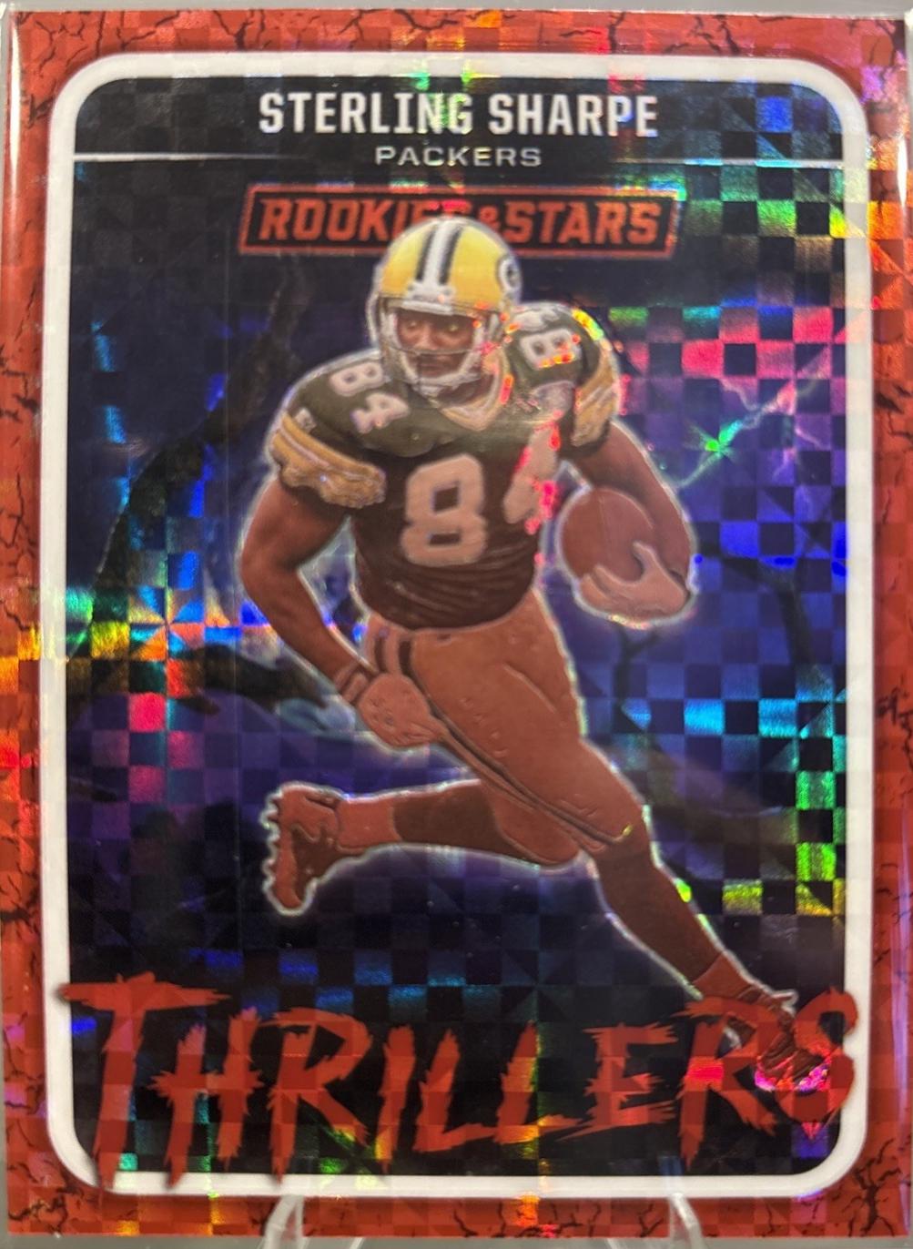 2025 Panini Rookies & Stars Thrillers Sterling Sharpe [Red Plaid] #5 card