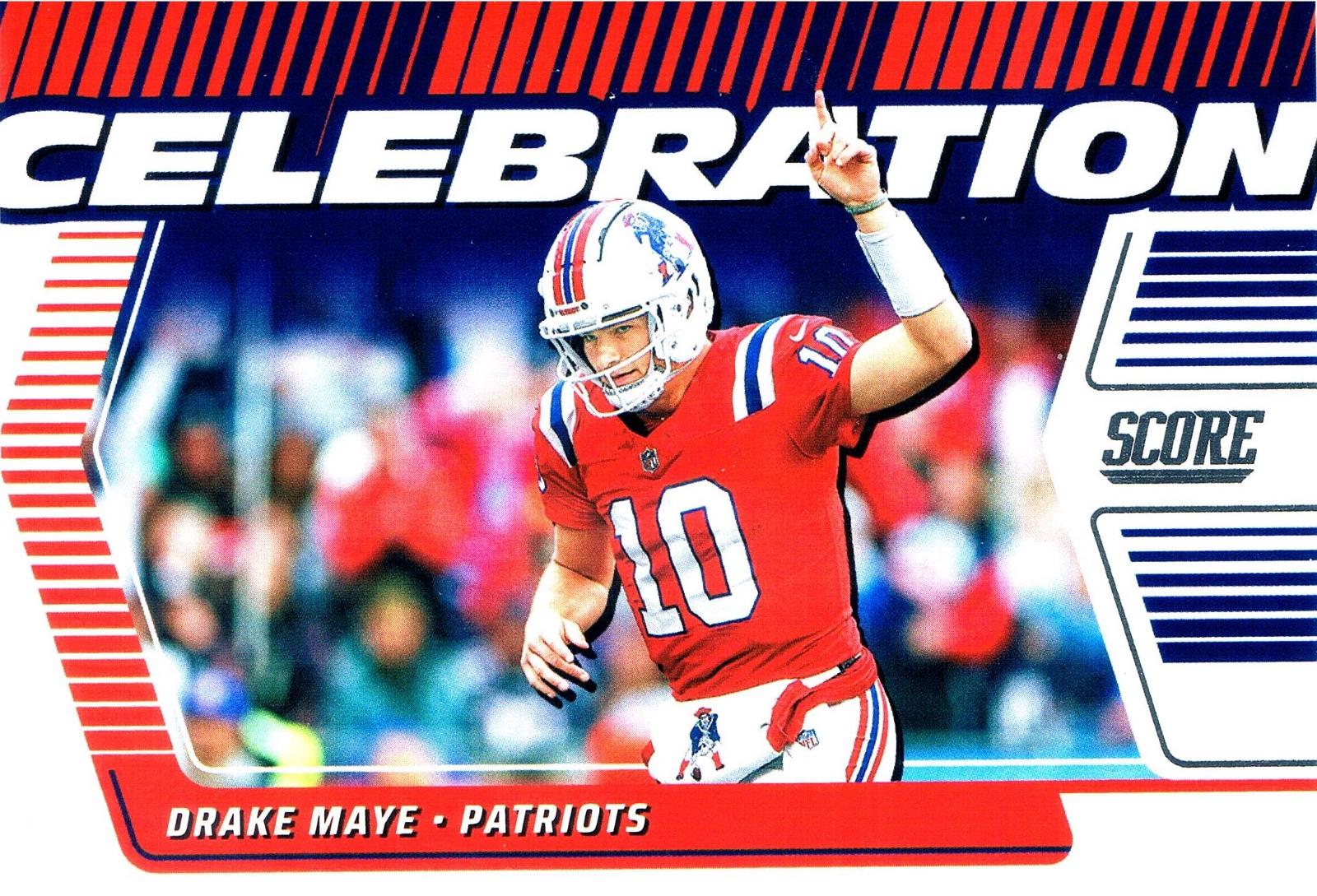2025 Panini Score Celebration Drake Maye #9 card